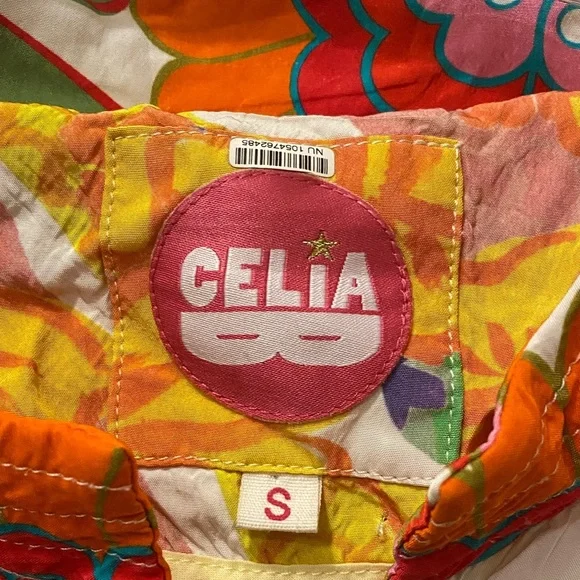 CeliaB Titanite Duster Kaftan in a multicolor floral mixed print Size S - Picture 12 of 13